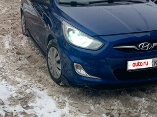 2013 Hyundai Solaris I, синий, 500000 рублей, вид 4