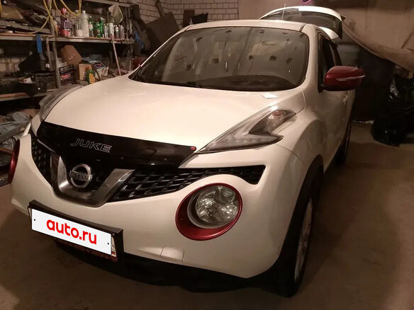 2015 Nissan Juke I Рестайлинг, белый - вид 3