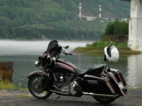 2001 Harley-Davidson Street Glide, пурпурный, 600000 рублей, вид 1