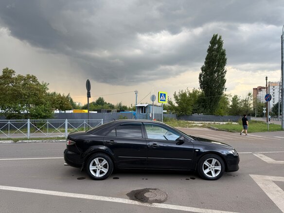 2007 Mazda 6 I (GG) Рестайлинг, чёрный - вид 3