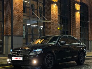 2007 Mercedes-Benz C-Класс 180 Kompressor III (W204), чёрный, 1090000 рублей, вид 5