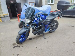 2017 Yamaha MT-03, синий, 430000 рублей, вид 4