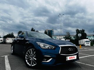 2018 Infiniti Q50 I Рестайлинг, синий, 2450000 рублей, вид 4