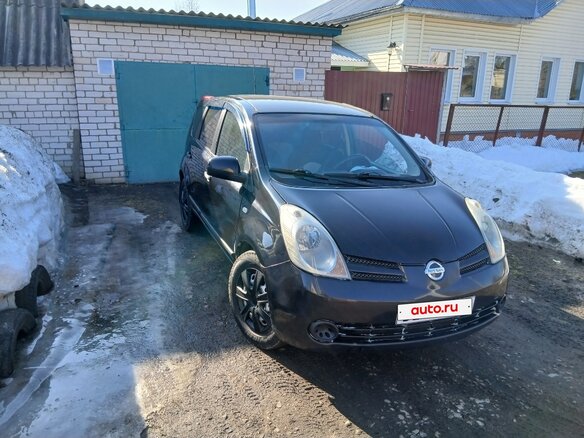 2008 Nissan Note I, чёрный