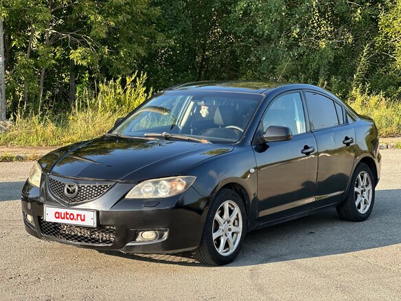 2007 Mazda 3 I (BK) Рестайлинг, чёрный