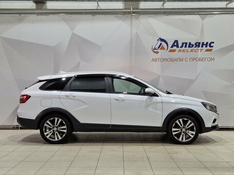 2019 Lada (ВАЗ) Vesta SW Cross I, белый, 950000 рублей, вид 2
