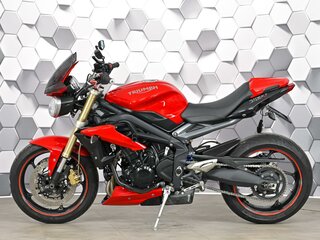 2015 Triumph Street Triple, красный, 617000 рублей, вид 4