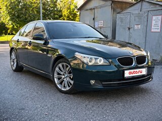2008 BMW 5 серии 520i V (E60/E61) Рестайлинг, зелёный, 1230000 рублей, вид 1