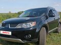 2008 Mitsubishi Outlander II, чёрный, 1149000 рублей