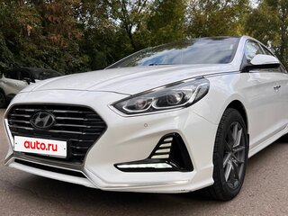 2018 Hyundai Sonata VII (LF) Рестайлинг, белый, 1650000 рублей, вид 1
