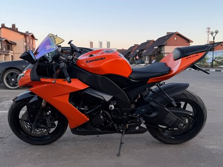 2008 Kawasaki ZX-10R Ninja, оранжевый, 600000 рублей, вид 2