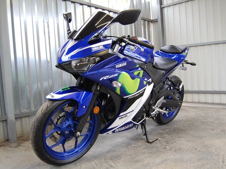 2015 Yamaha YZF-R25, синий, 425000 рублей, вид 4