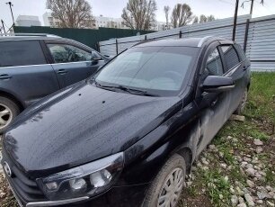 2021 Lada (ВАЗ) Vesta SW I, чёрный, 733300 рублей - вид 4