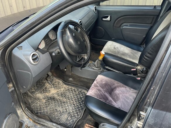 2007 Renault Logan I, серый, 150000 рублей - вид 14
