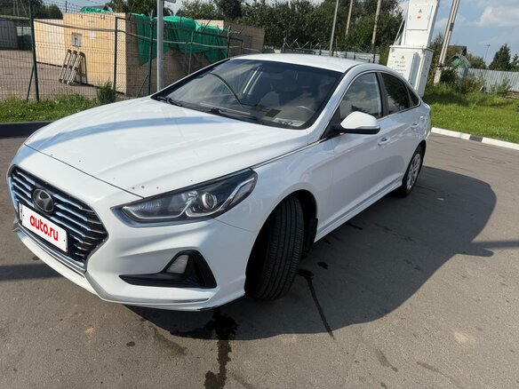 2019 Hyundai Sonata VII (LF) Рестайлинг, белый, 1350000 рублей - вид 7