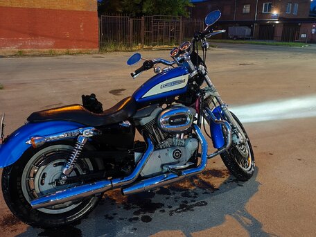 2004 Harley-Davidson Sportster 1200, синий, 560000 рублей, вид 2