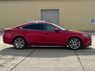 2017 Mazda 6 III (GJ) Рестайлинг, красный, 1950000 рублей, вид 4