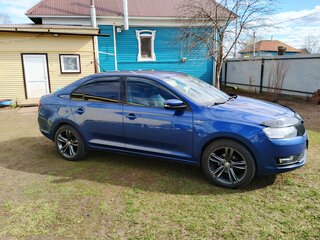 2019 Skoda Rapid I Рестайлинг, синий, 1170000 рублей, вид 4