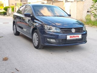 2015 Volkswagen Polo V Рестайлинг, синий, 1050000 рублей, вид 3