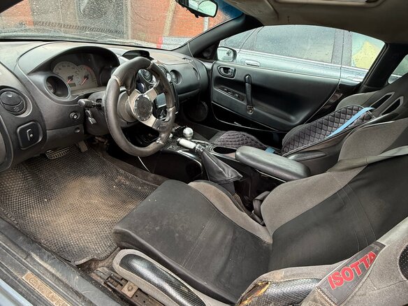 2000 Mitsubishi Eclipse III, серебристый - вид 3