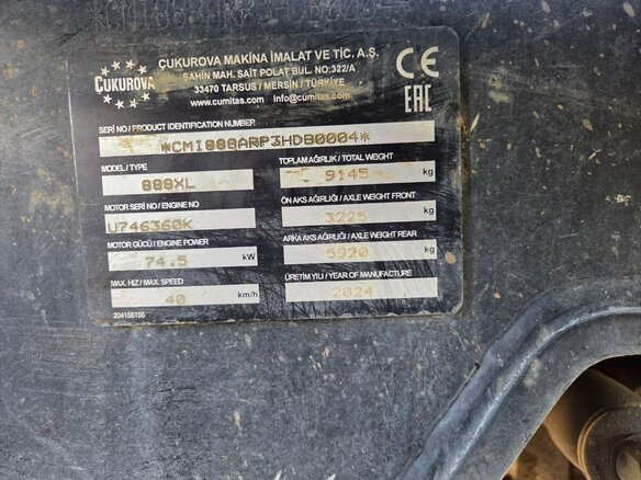 2024 Cukurova 888XL, чёрный - вид 16
