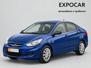 2012 Hyundai Solaris I, синий, 582000 рублей, вид 1