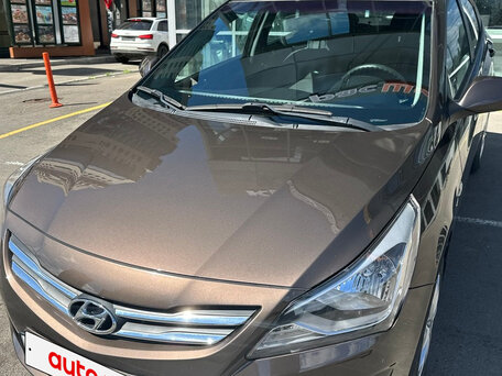 2014 Hyundai Solaris I Рестайлинг, коричневый, 899000 рублей, вид 5