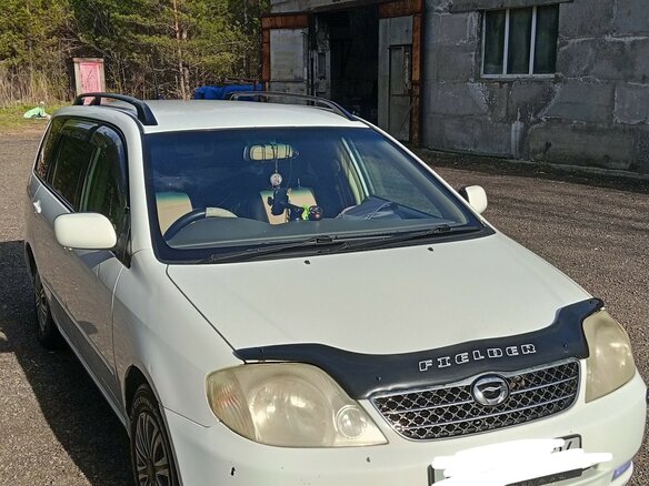 2002 Toyota Corolla Fielder IX (E120, E130), белый, 550000 рублей - вид 10