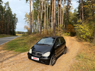 2000 Mercedes-Benz A-Класс 190 I (W168), чёрный, 455000 рублей, вид 2