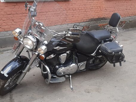2007 Kawasaki VN900 Vulcan, чёрный, 450000 рублей, вид 1