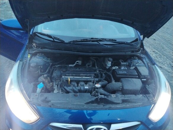 2014 Hyundai Solaris I, синий, 470000 рублей - вид 14