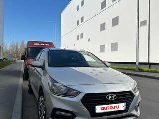 2017 Hyundai Solaris II, серебристый, 1040000 рублей, вид 4