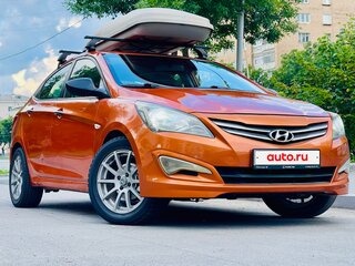 2015 Hyundai Solaris I Рестайлинг, оранжевый, 499000 рублей, вид 1