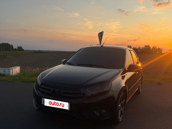 2022 Lada (ВАЗ) Granta Euro-2 I Рестайлинг, чёрный, 900000 рублей - вид 1