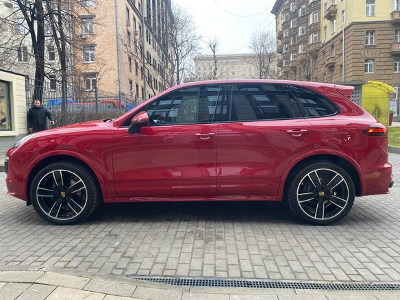 2016 Porsche Cayenne Diesel II Рестайлинг (958), красный - вид 6