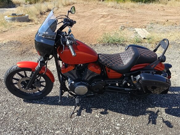 2015 Yamaha XV950 Bolt, оранжевый, 640000 рублей - вид 3