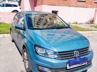 2020 Volkswagen Polo V Рестайлинг, синий, 1550000 рублей, вид 2