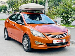 2015 Hyundai Solaris I Рестайлинг, оранжевый, 499000 рублей, вид 3