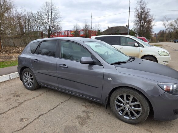 2008 Mazda 3 I (BK) Рестайлинг, серый, 550000 рублей - вид 5