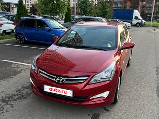 2016 Hyundai Solaris I Рестайлинг, красный, 950000 рублей, вид 3