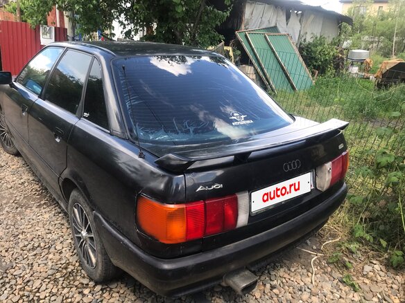 1987 Audi 80 IV (B3), чёрный, 130000 рублей - вид 1
