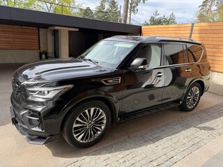 2019 Infiniti QX80 I Рестайлинг 2, чёрный, 5000000 рублей, вид 3