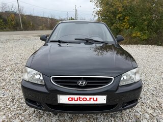 2007 Hyundai Accent ТагАЗ II, чёрный, 365000 рублей, вид 2