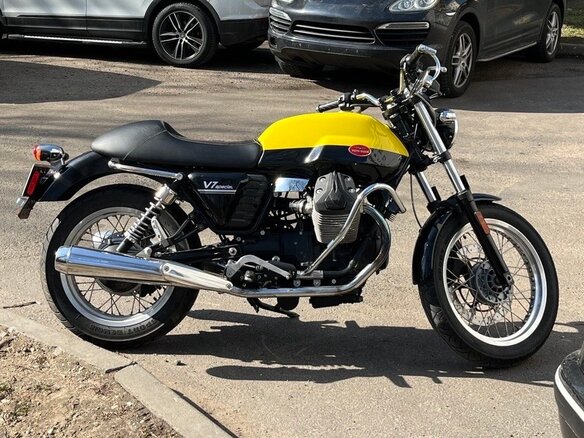 2013 Moto Guzzi V7 Spezial, жёлтый, 688000 рублей - вид 16