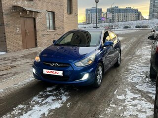 2012 Hyundai Solaris I, синий, 750000 рублей, вид 1
