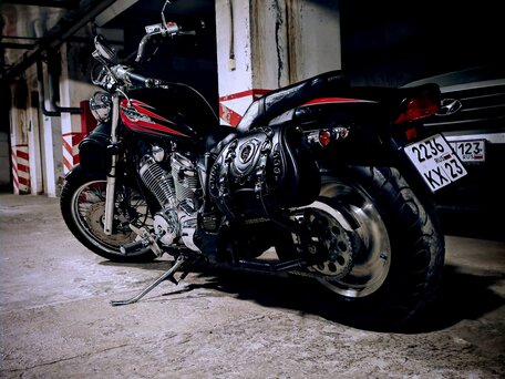 1996 Honda Steed 400, чёрный, 290000 рублей, вид 3