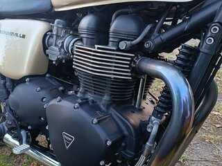 2012 Triumph Bonneville T100, золотистый, 450000 рублей, вид 2