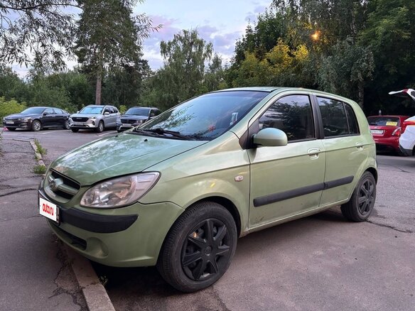 2006 Hyundai Getz I Рестайлинг, зелёный - вид 1