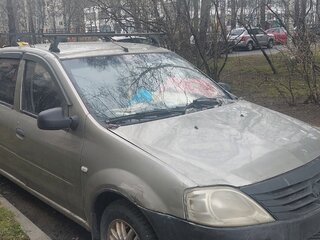 2010 Renault Logan I Рестайлинг, серебристый, 210000 рублей, вид 1
