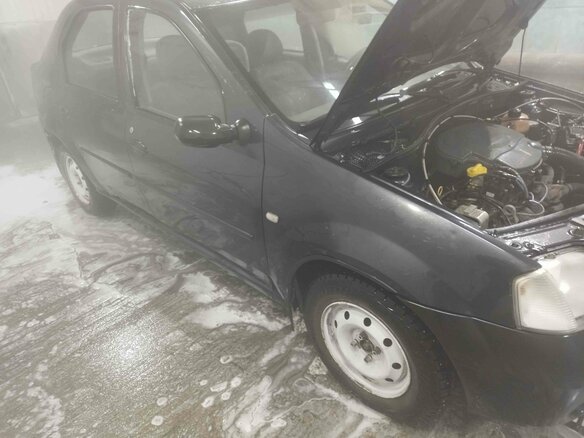 2006 Renault Logan I, серый, 155000 рублей - вид 3